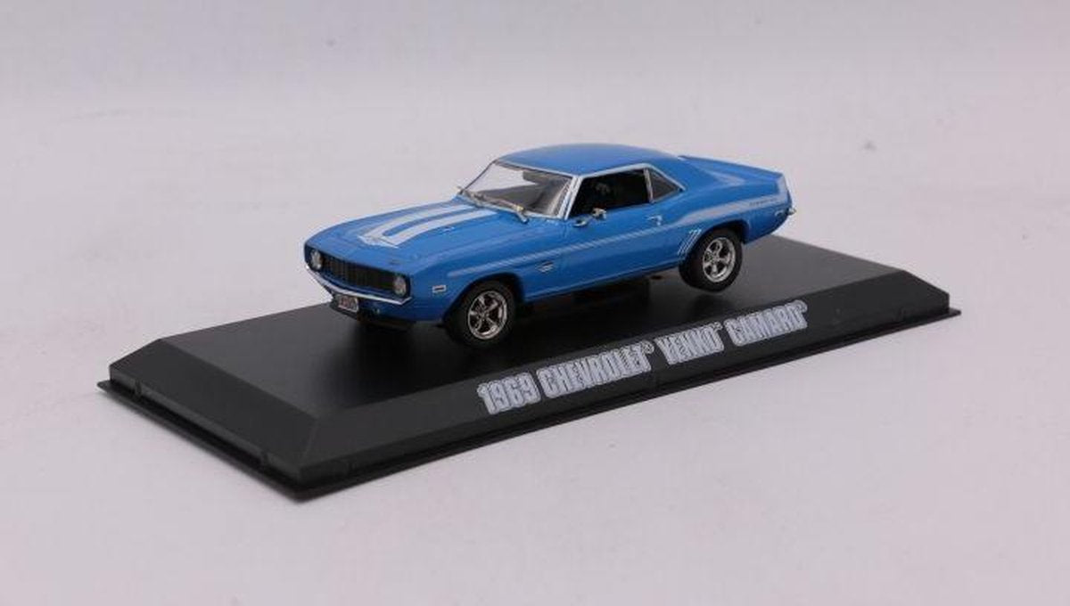 Chevrolet Camaro Yenko 2 Fast 2 Furious blauw/wit 1:43 Greenlight