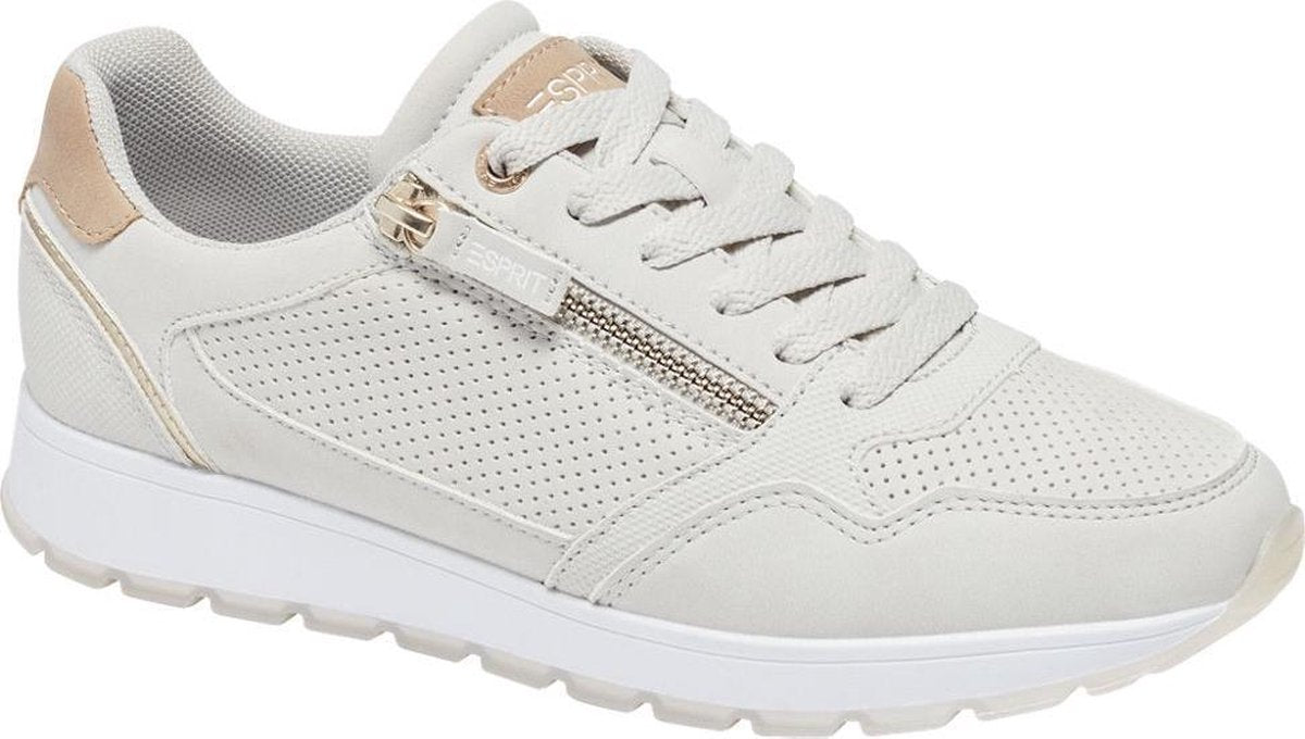 Esprit Dames Grijze sneaker sierrits - Maat 36