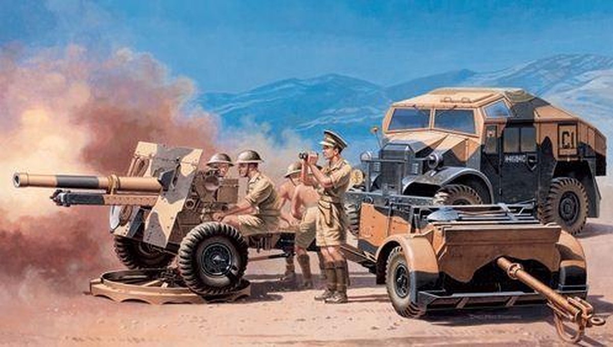 Italeri - Morris Quad Tractor 25 Pdr.gun 1:72 (Ita7027s)