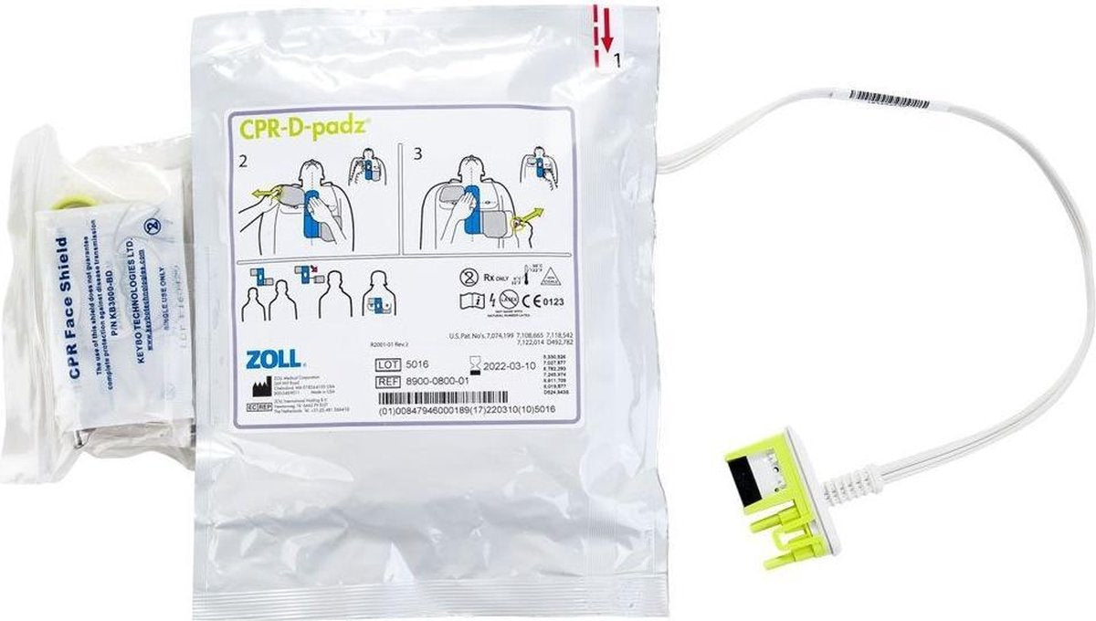 Zoll AED Plus CPR-D padz elektroden volwassene
