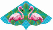 Flamingo vlieger 115 x 63 cm - Kindervlieger - Strandspeelgoed - Buitenspeelgoed