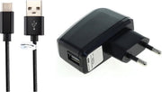 2A oplader en oplaadkabel. 3 m Oplaadkabel en thuislader snoer met Type C stekker. Past ook op Asus. Zenfone 4 Pro ZS551KL