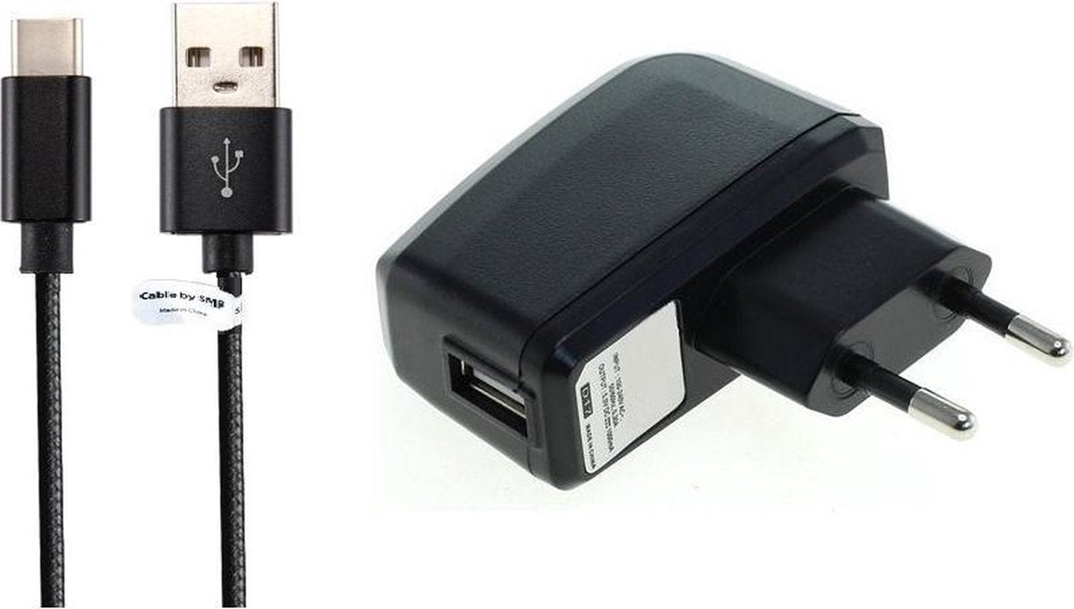 2A oplader en oplaadkabel. 3 m Oplaadkabel en thuislader snoer met Type C stekker. Past ook op Asus. Zenfone 4 Pro ZS551KL