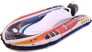 Zwembad opblaas bootje boot met opwindbare motor - speelgoed - waterspeelgoed voor in een zwembad - waterspeelgoed - strand speelgoed jongens meisjes