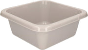 Vierkante afwasteil / afwasbak grijs 7 liter - camping / handwas afwasteilen