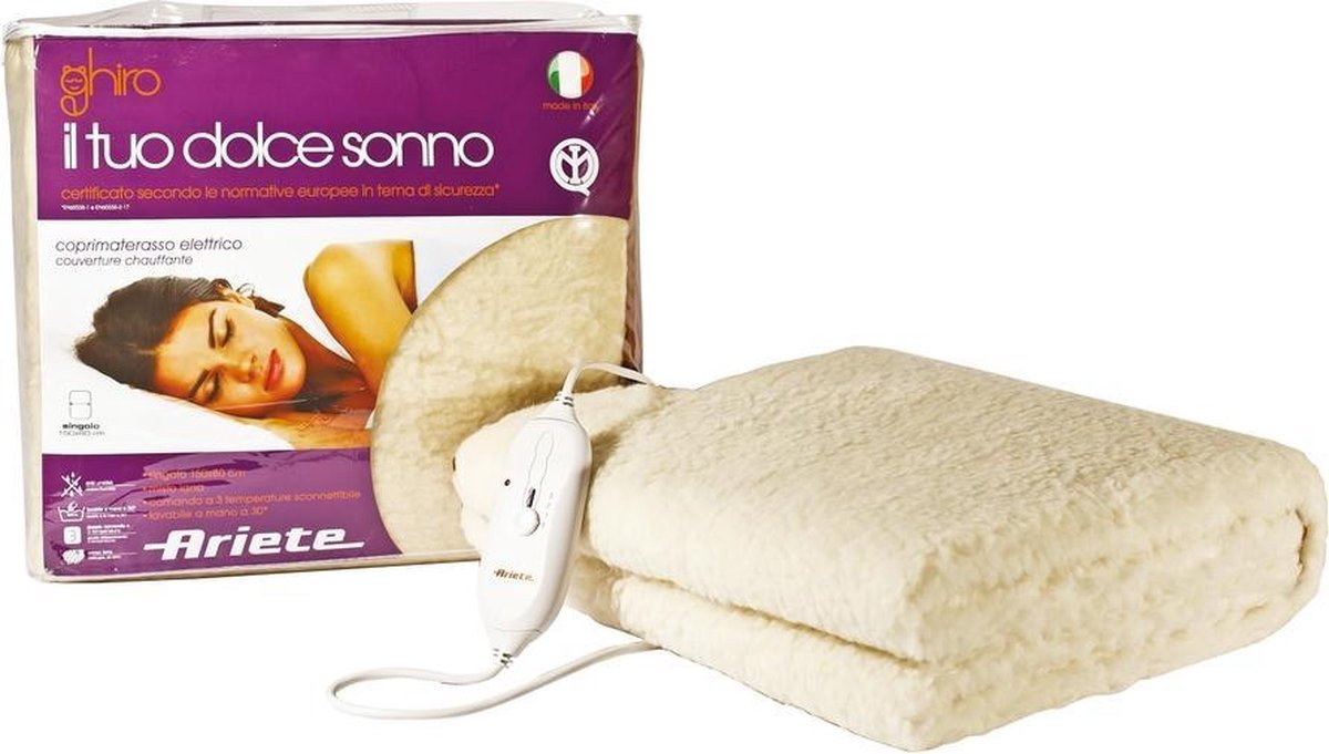 Ariete Electric Underblanket Wool Blend single mod.8812
