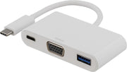 DELTACO USBC-1169 Multiport adapter USB-C naar VGA 1080p (1920x1080 @ 60Hz)