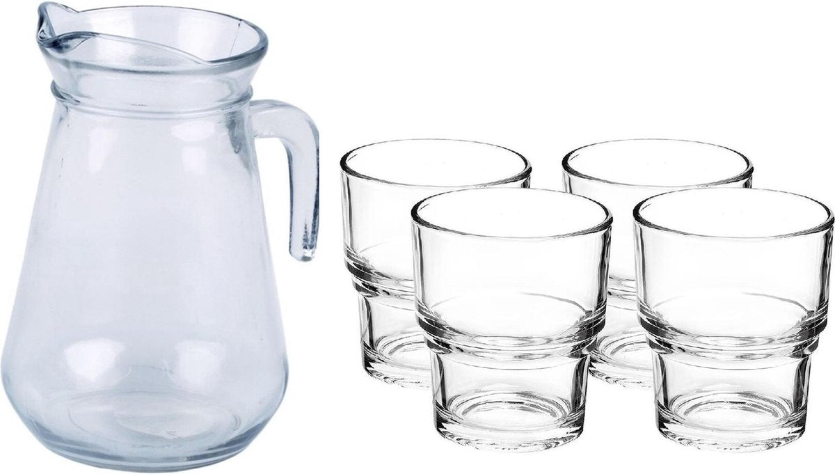Glazen schenkkan/karaf 1