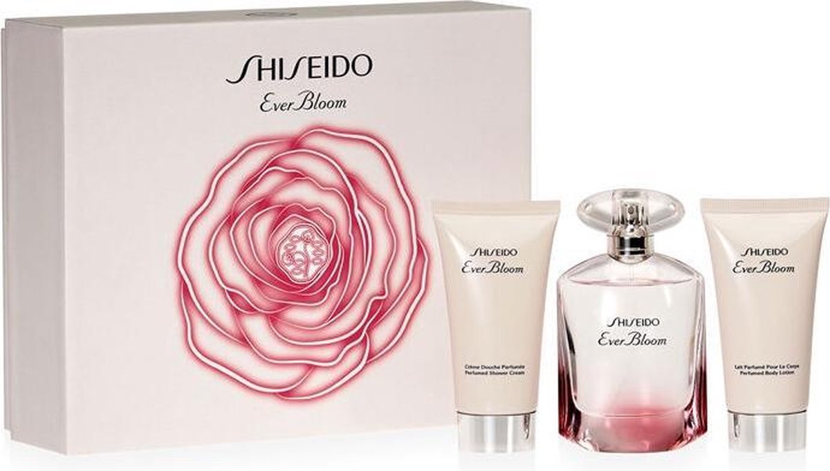 Shiseido EVER BLOOM geschenkset Eau de parfum 50 ml - body lotion 50 ml en shower gel 50 ml