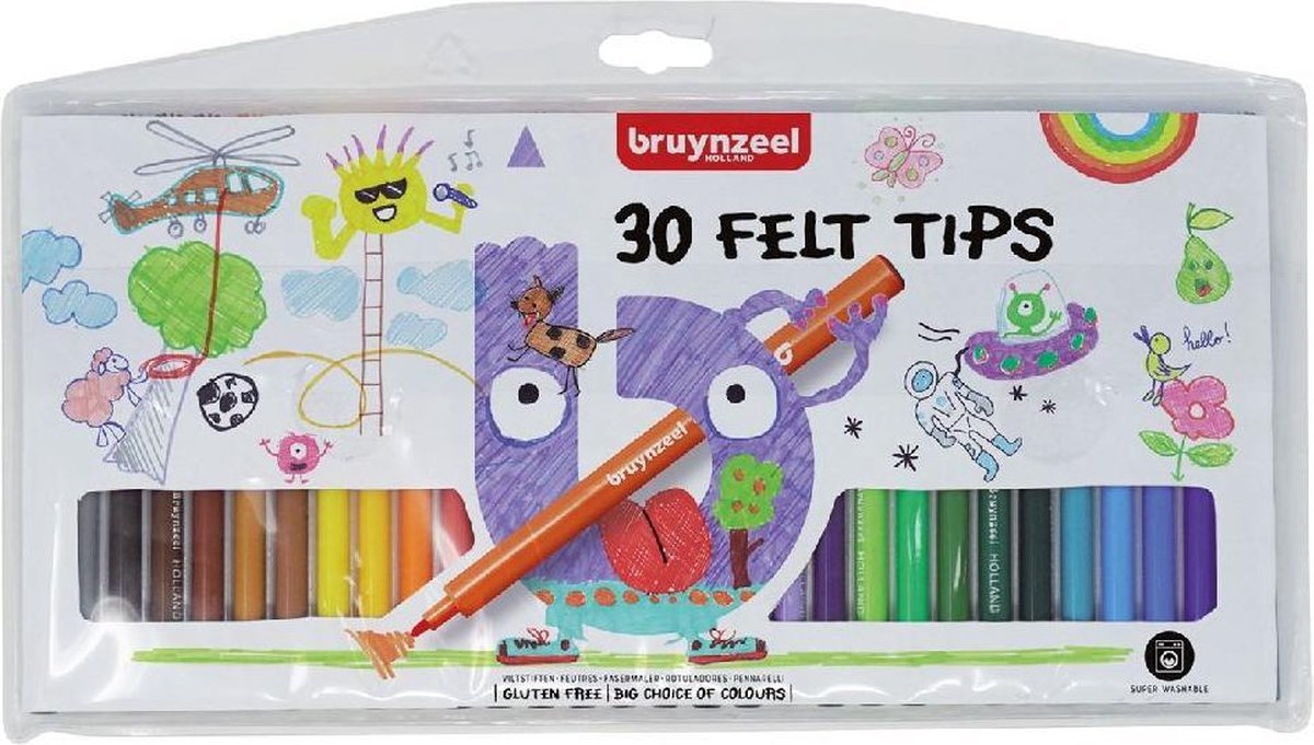 Bruynzeel Viltstiften 30st 4+