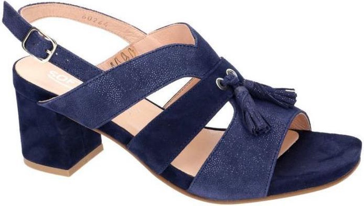 Softwaves -Dames -  blauw - sandalen - maat 38