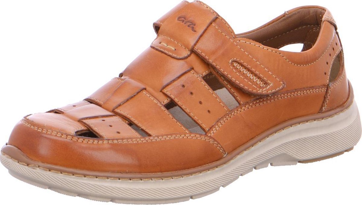 ARA - heren sandaal - licht bruin - maat 46 - extra breed