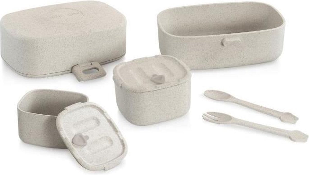 MINILAND Naturmeal On The Go Maaltijdset - Gemengde baby - Beige