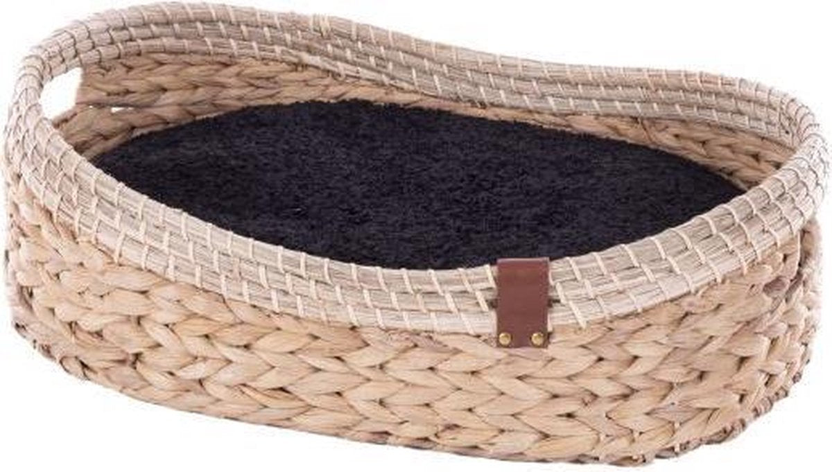 Martin sellier hondenmand hanoi couffin gevlochten waterhyacint 47x35x14 cm