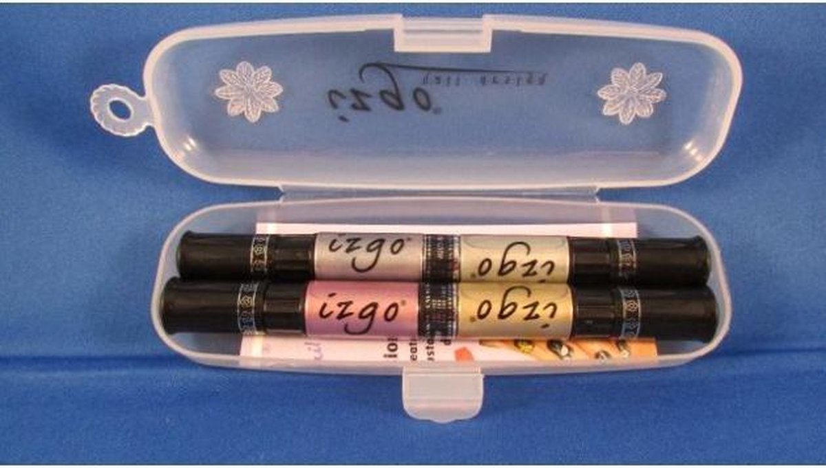 IZGO Naildesign 2 in 1 Nagellak DUO Nail Art Nagellak Pen Metallic Shine Set