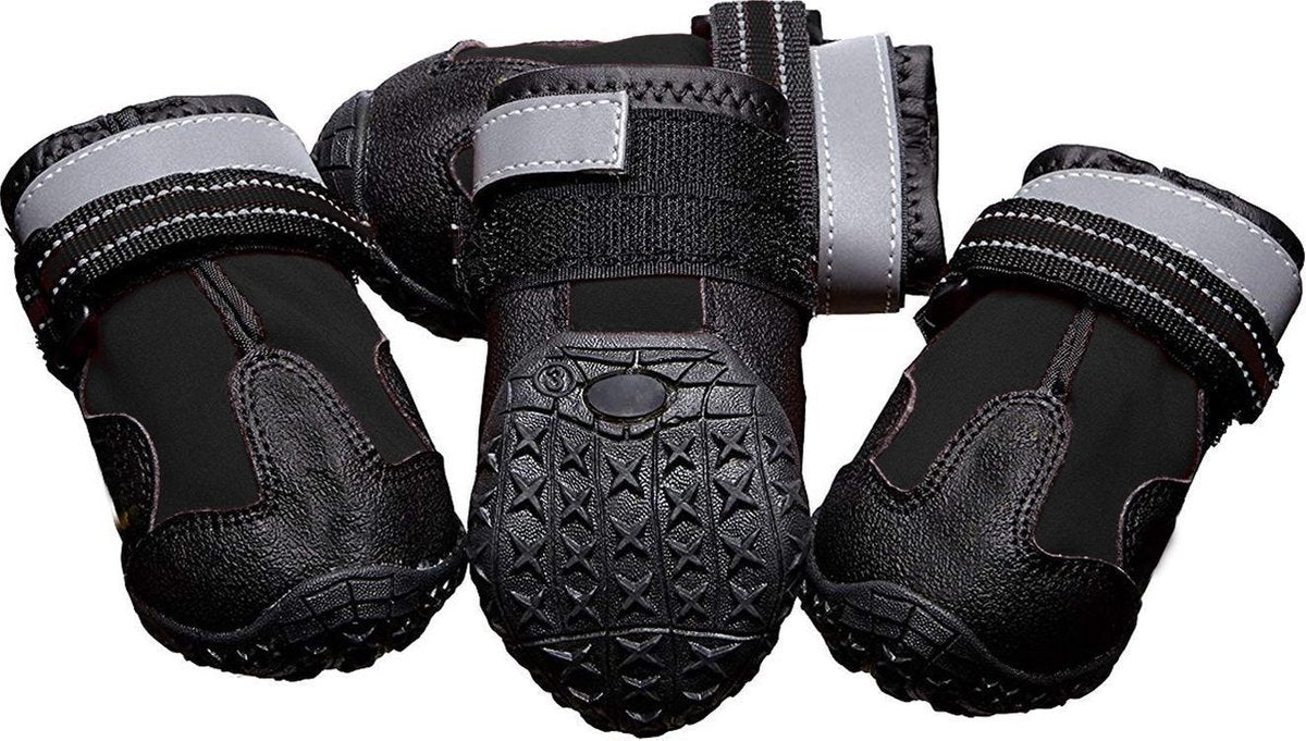 Eyzo Hondenschoenen 4 stuks - Zwart - Maat Schoen S - 4