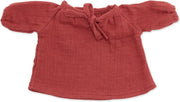 Byastrup Babypopkleding Blouse Meisjes 38-42 Cm Katoen Bordeaux