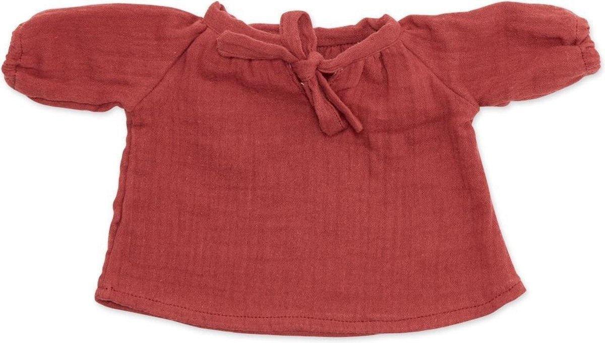 Byastrup Babypopkleding Blouse Meisjes 38-42 Cm Katoen Bordeaux