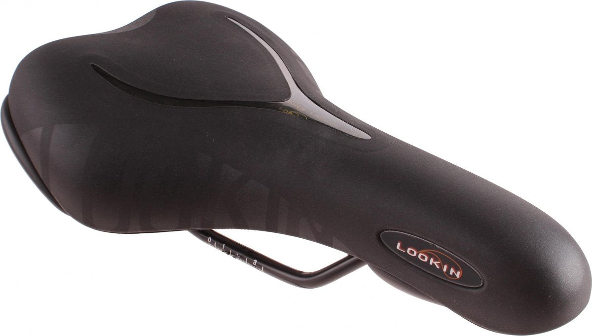 Selle Royal Lookin Moderate 8230 - Fietszadel - Heren - Gel - Zwart
