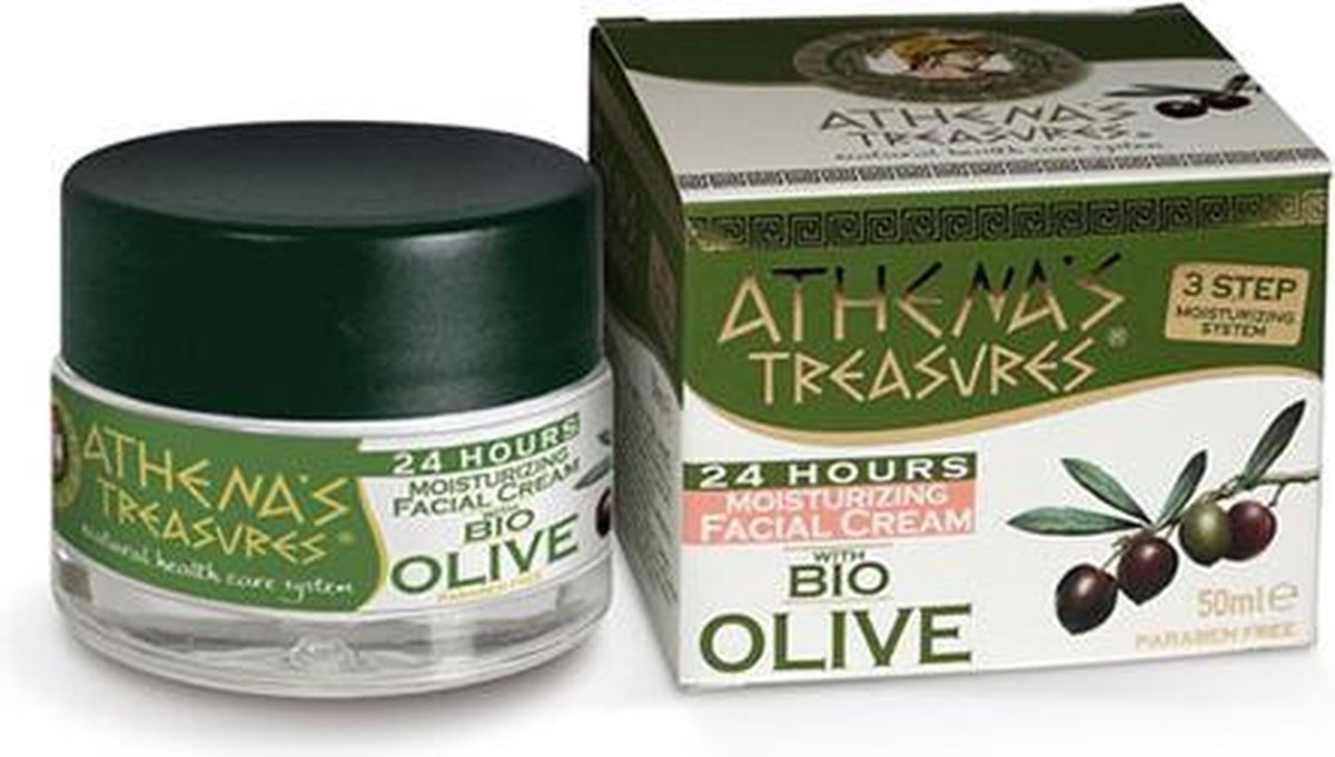 Pharmaid Athenas Treasures 24 uur langdurige hydratatie gezichtscrème | Dagcreme Moisturizer 50ml