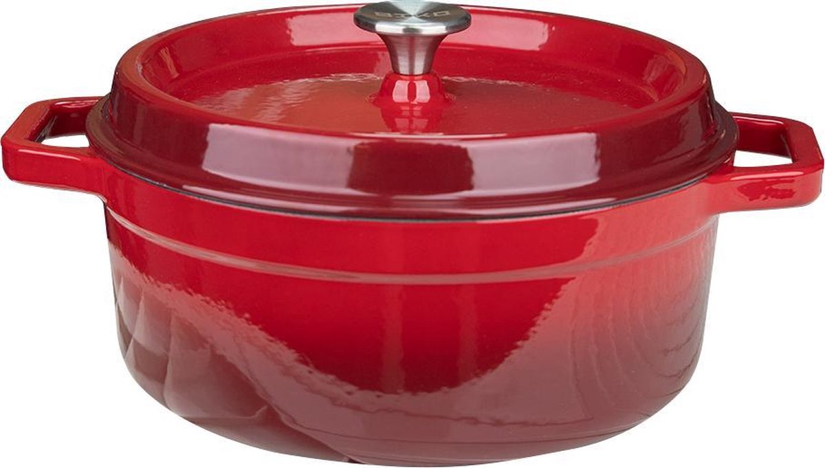 Biko - Braadpan Ø 28 cm - Gegoten aluminium -  Rood