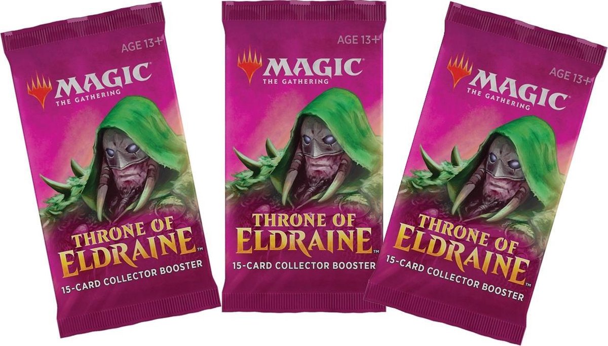 Magic The Gathering: Throne of Eldraine Collector Booster 3-pack