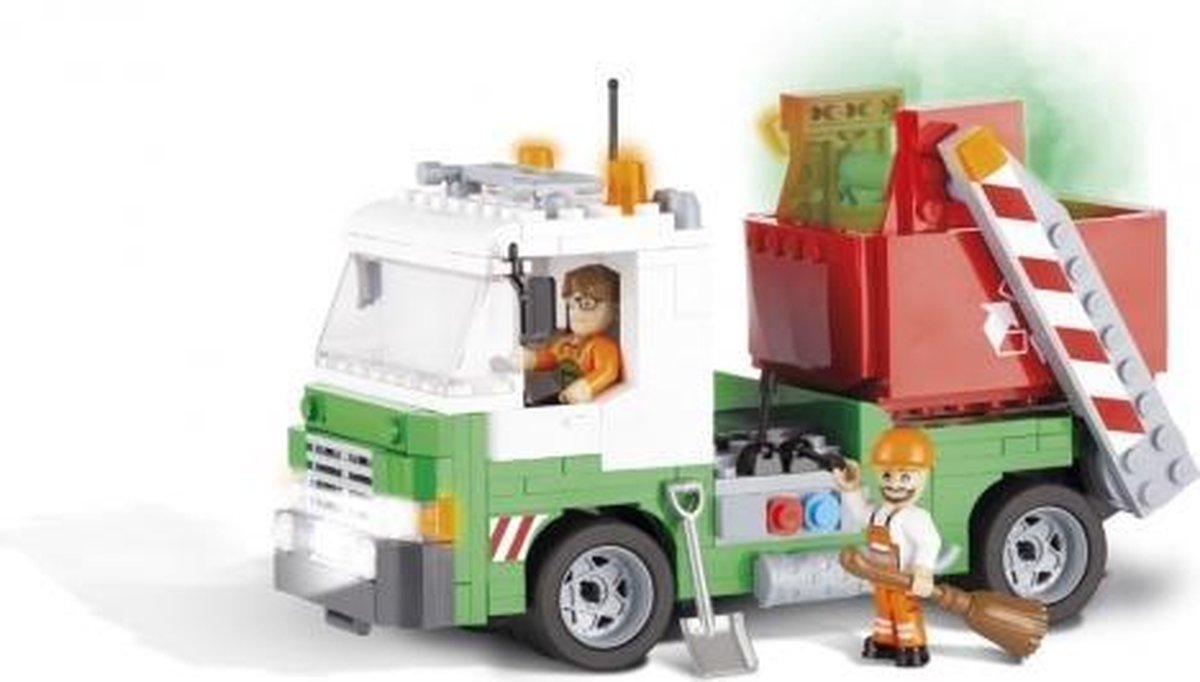 Cobi vuilnisauto bouwstenen set