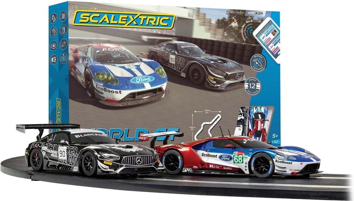 Scalextric - Arc Air World Gt Mercedes Amg Gt3 V Ford Gt Gte (7/19) * (Sc1403)
