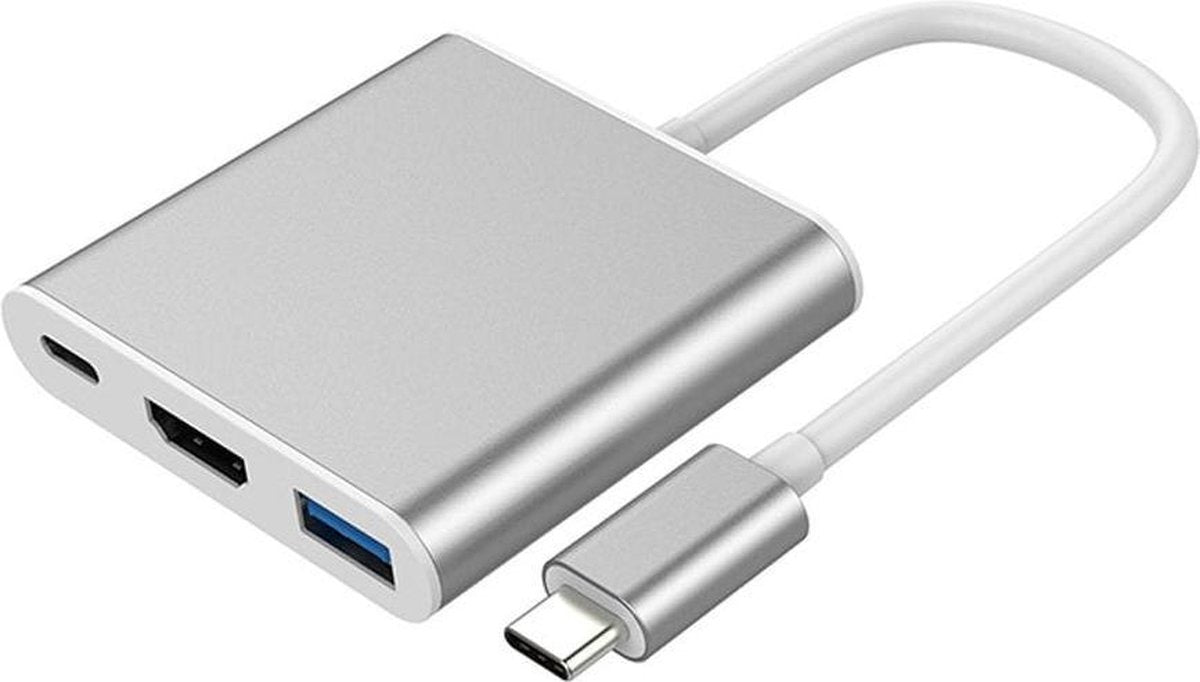 3 in 1 hub - Type-C to HDMI Usb 3.0 & Type-C - 4K - Laptop - Macbook