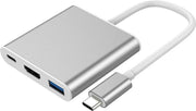 3 in 1 hub - Type-C to HDMI Usb 3.0 & Type-C - 4K - Laptop - Macbook
