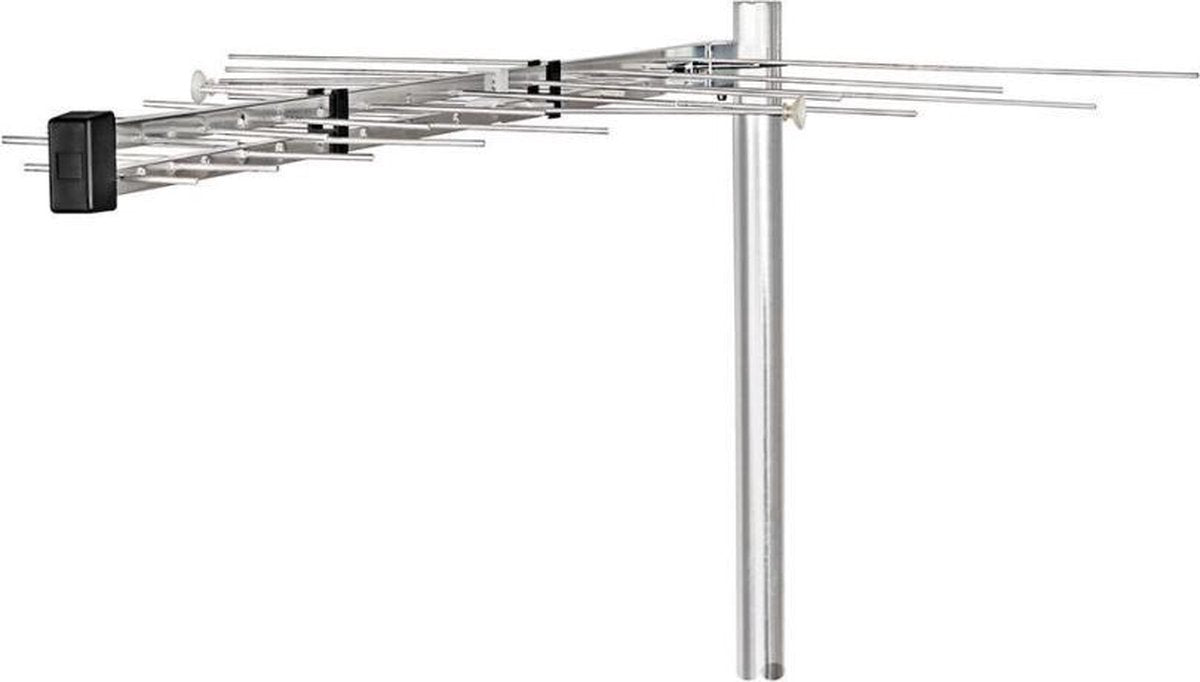 Buitenantenne | UHF / VHF | Ontvangstbereik: ≥50 Km | LTE700 | Versterking: 12 dB | 75 Ohm | Antenne lengte: 1210 mm | ABS / Aluminium