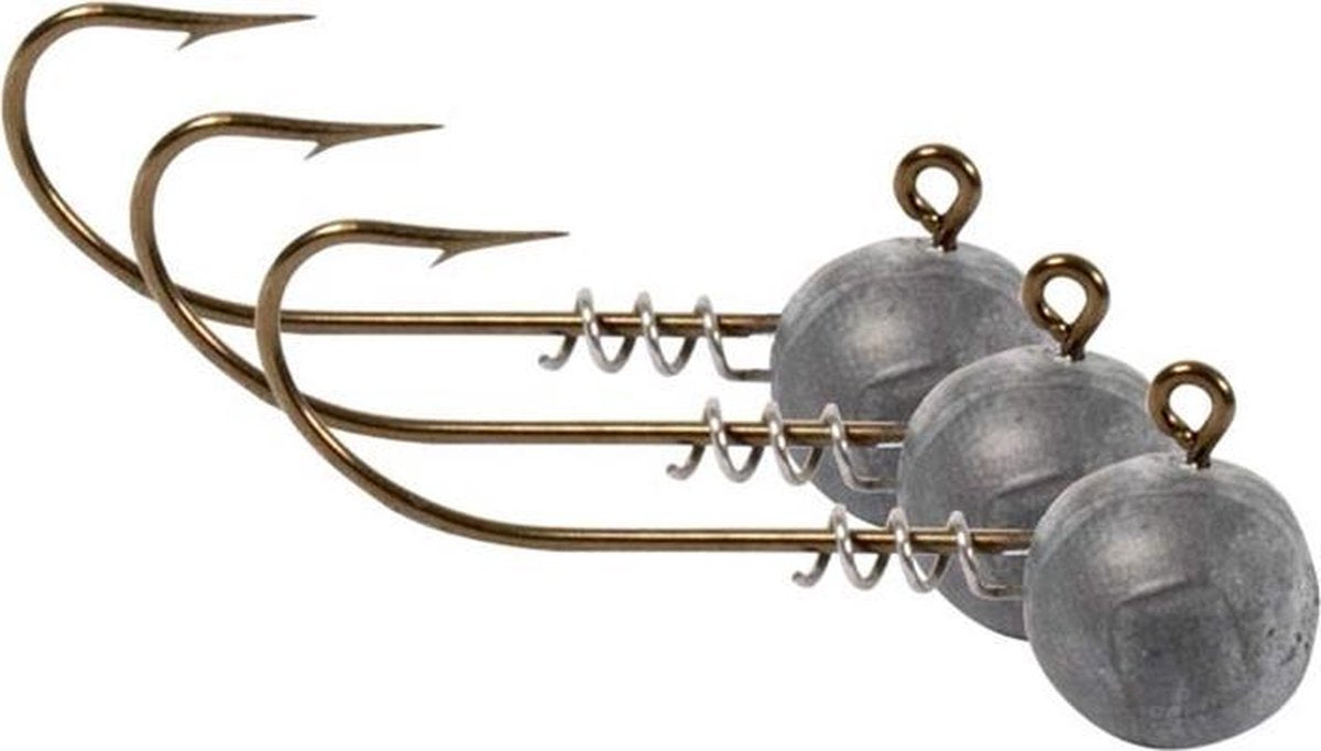 DLT Jig Head - Loodvrij - 8g - Haakmaat 1/0 - 3 Stuks - Grijs