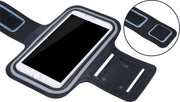 Sportarmband XL tot 6.5 inch scherm oa geschikt voor iPhone 6/6s/7/8 Samsung s7/s8/s9 Huawei p10 -  Zwart