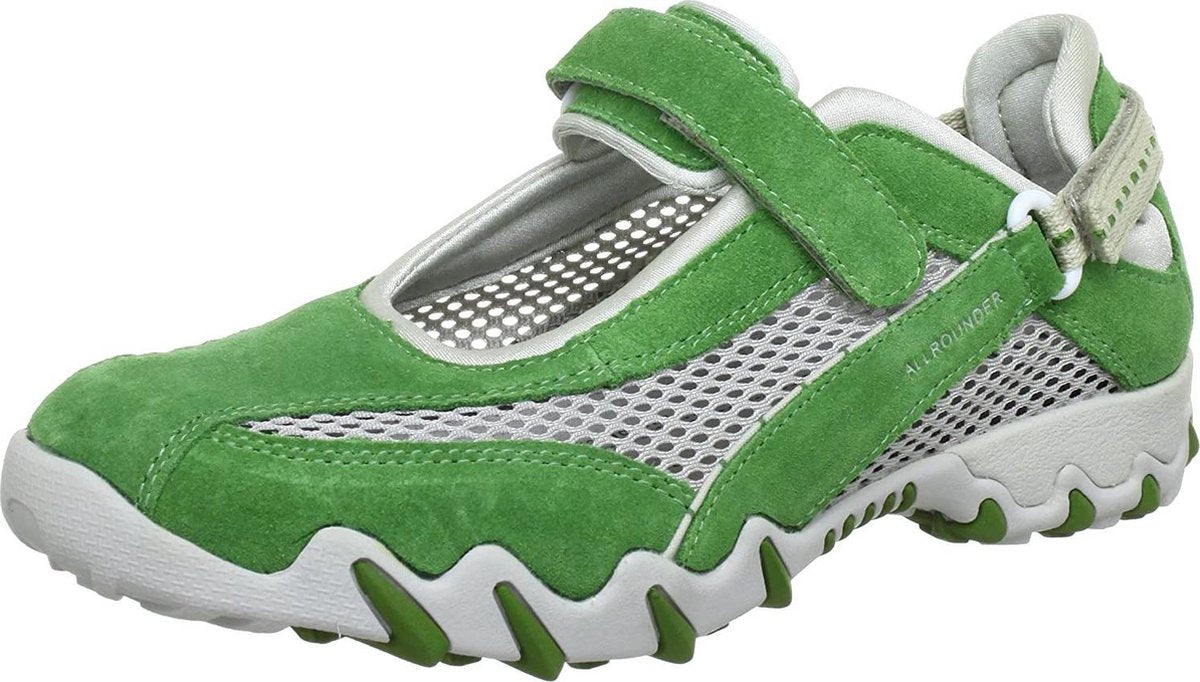 Mephisto Allrounder NIRO - dames ballerina met klittenband- groen - maat 40.5