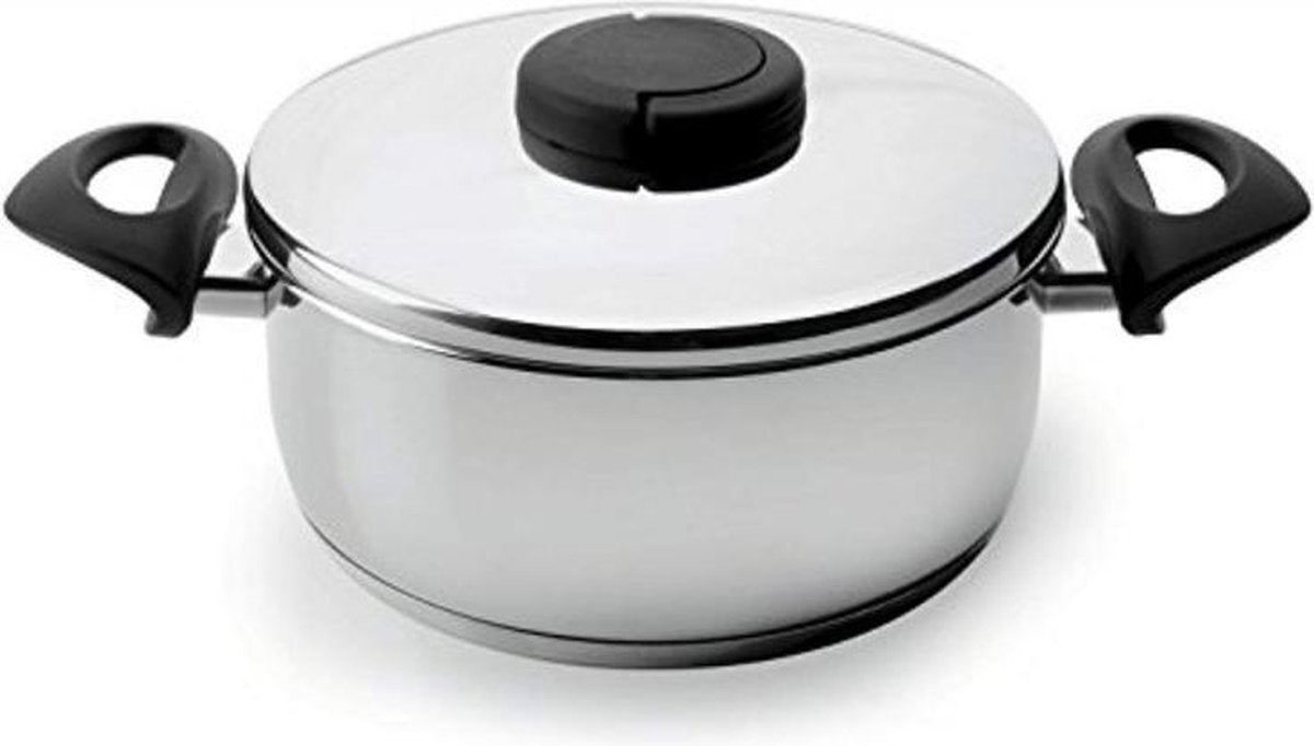 Lacor - Braadpan met deksel Study INOX 18/10 26 CM.