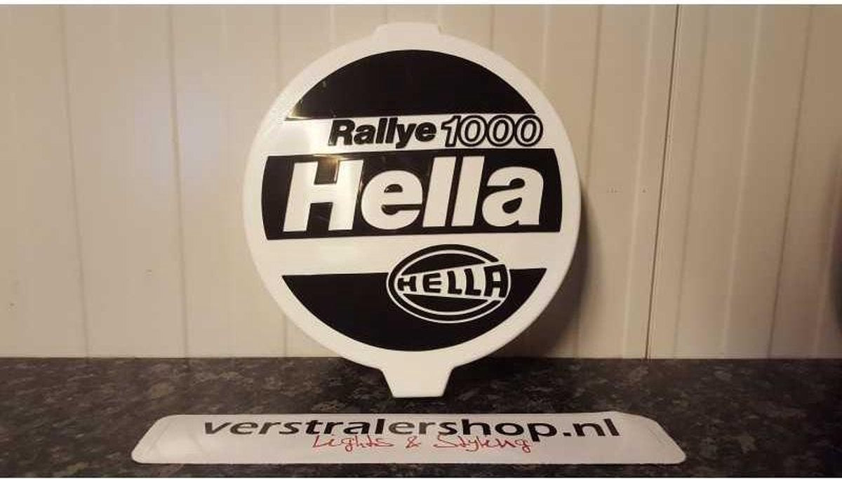 Rallye 1000 beschermkap wit bedrukt - Hella Cover