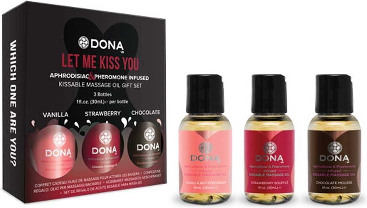 Dona Flavored Massage Gift Set - 3 x 30ml