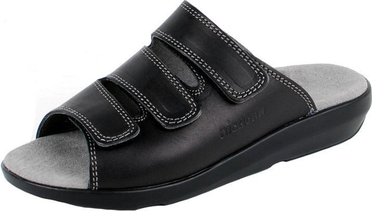 Vochtabsorberende Slipper Zwart met Microfiber Voering | BigHorn 3201 | Maat 41