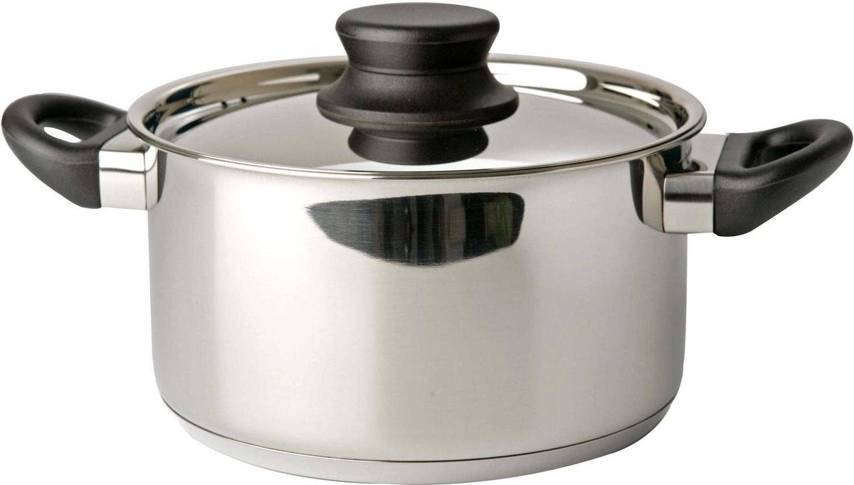 Mammoet Kookpan met deksel Cottage 24 cm 6 l Roestvrijstaal