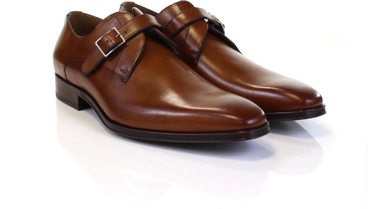 Van Bommel Gespschoenen cognac - Maat 42