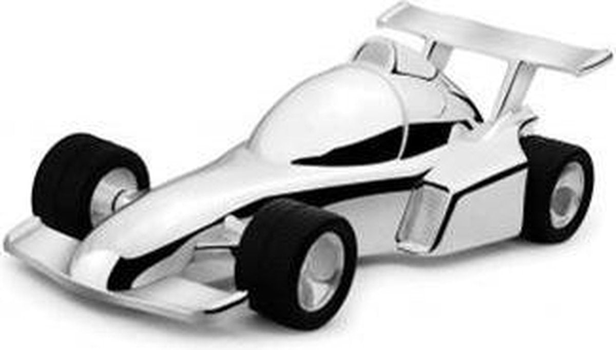 Gift Items - Spaarpot Race auto verzilverd