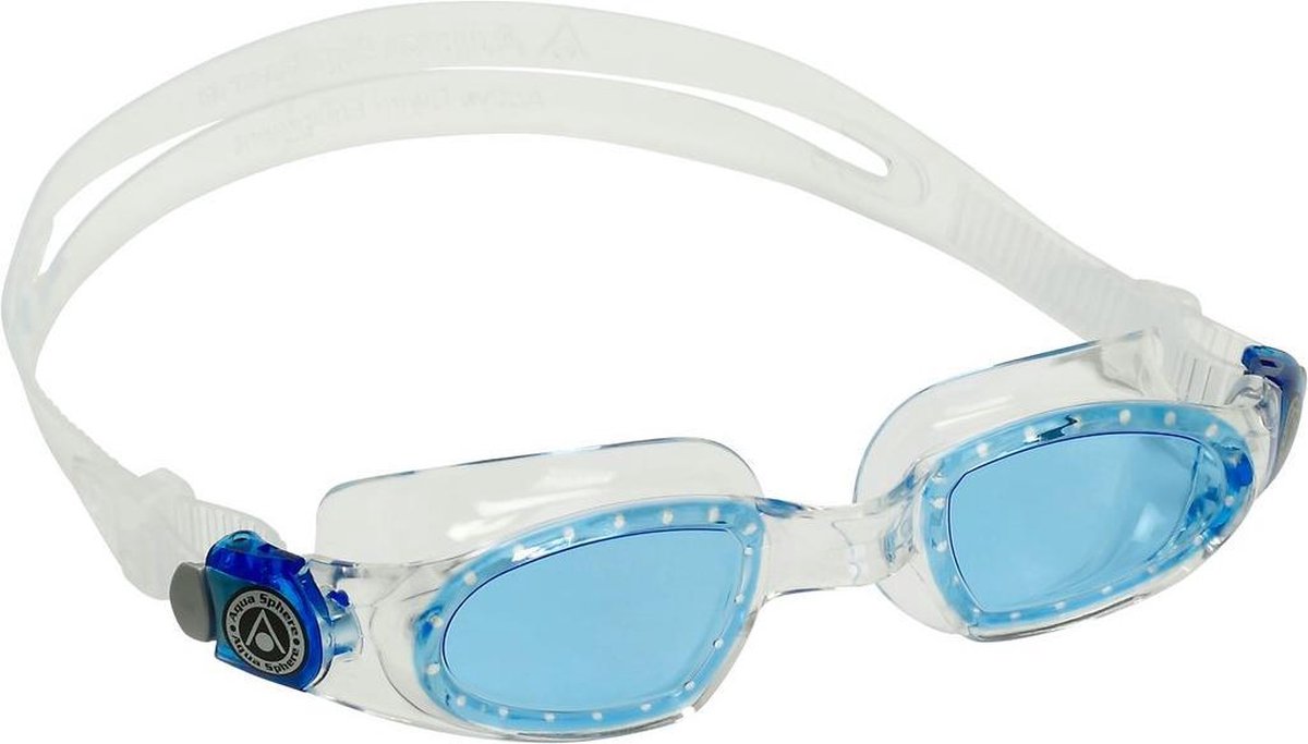 Aqua Sphere Mako 2 - Zwembril - Volwassenen - Blue Lens - Transparant/Zwart