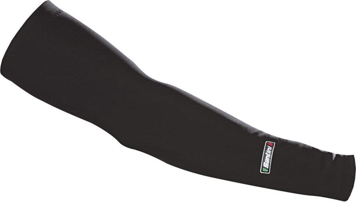 Santini Totum Thermofleece Arm Warmers Black - Maat XL/XXL