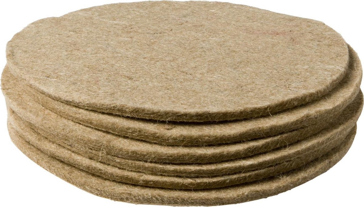 Duivennest - Vogelnest - Vilt - 6ST - Diam. 23 cm -