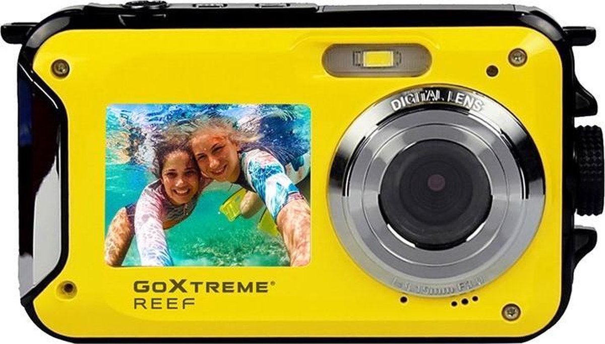GoXtreme Reef Yellow Digitale camera 24 Mpix Geel Full-HD video-opname