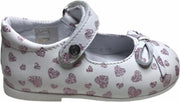 Naturino velcro ballerina 4524 wit roze mt 25