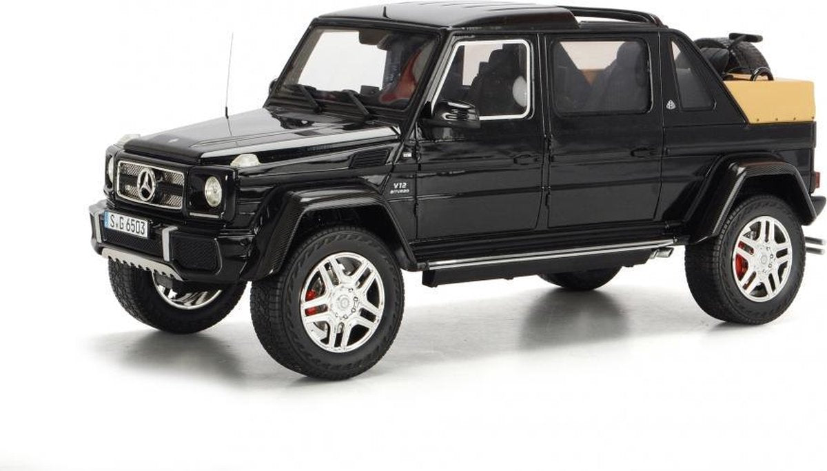 Mercedes Maybach G650 Landaulet (Zwart) (40 cm) (1/500pcs) 1/18 Schuco [Limited Edition] - Modelauto - Schaalmodel - Model auto - Miniatuurautos - Miniatuur auto