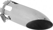 Uitlaatsierstuk inox gebogen 37-61mm