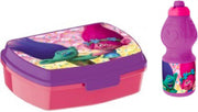 Trolls brooddoos (17 cm - 13 cm - 6 cm) + Drinkfles (18 cm hoog - 400 ml)