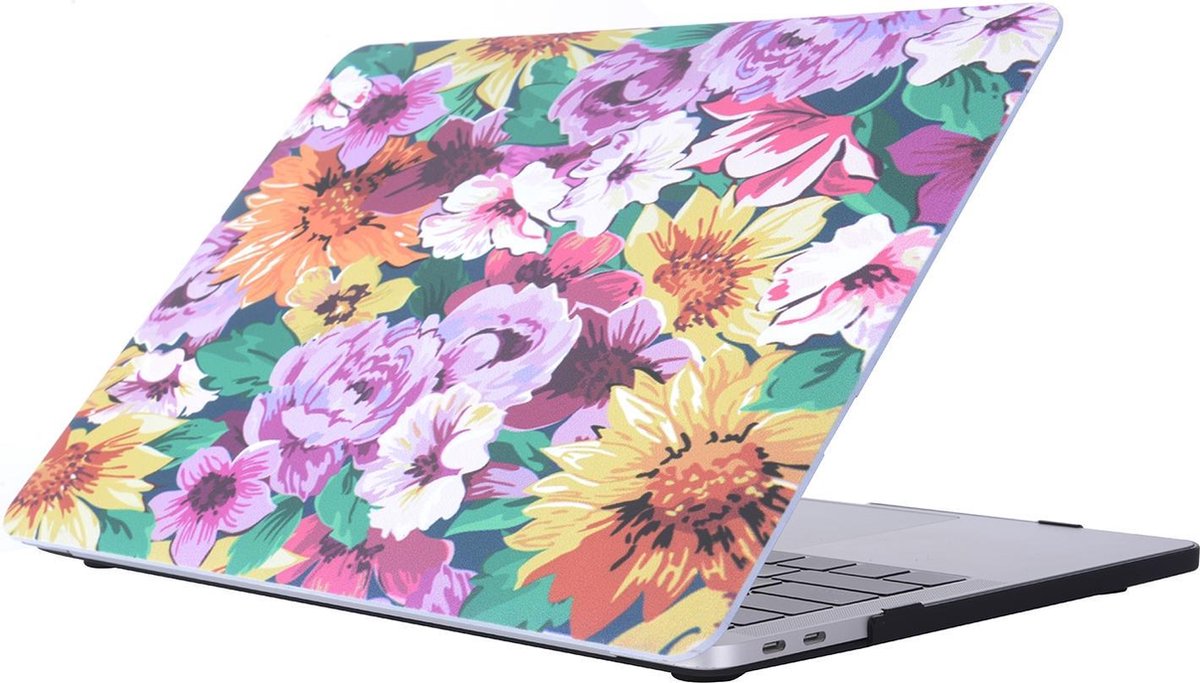 Mobigear Hardshell Case Bloemen Serie 27 Macbook Pro 15 inch Thunderbolt 3 (USB-C)